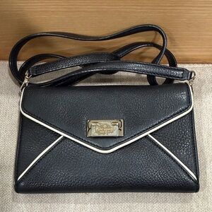 Kate Spade Black Crossbody Bag with White Accents